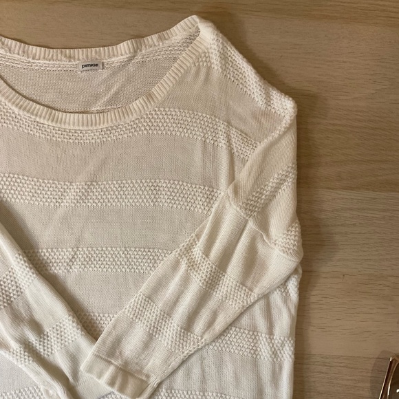 Cream Drop Shoulder Sweater - Picture 3 of 4